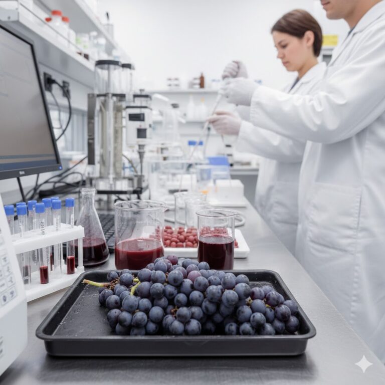chemical-physical analysis of grapes, musts and wines